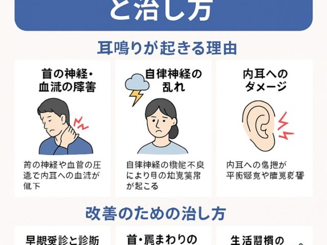 ムチウチ症で耳鳴りが起きる理由と治し方/江東区北砂