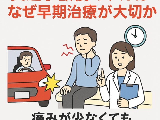 交通事故後のケガはなぜ早期治療が大切か/江東区北砂
