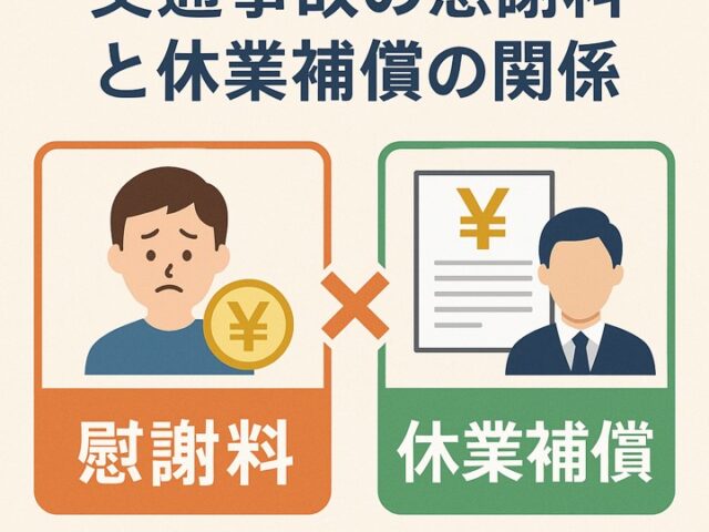 交通事故の慰謝料と休業補償の関係