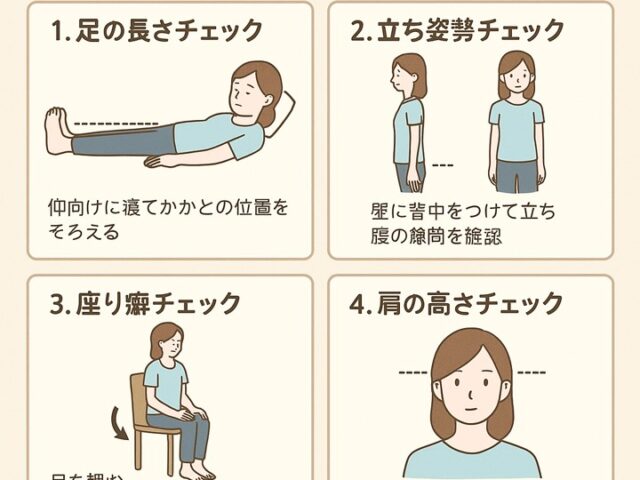 骨盤の歪みセルフチェック法｜今すぐできる簡単診断