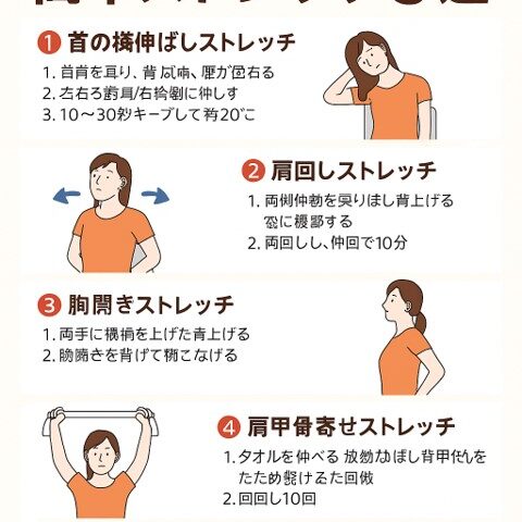 肩こり解消におすすめの簡単ストレッチ5選/江東区北砂