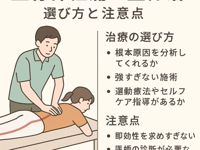 坐骨神経痛の整体治療｜選び方と注意点/江東区北砂