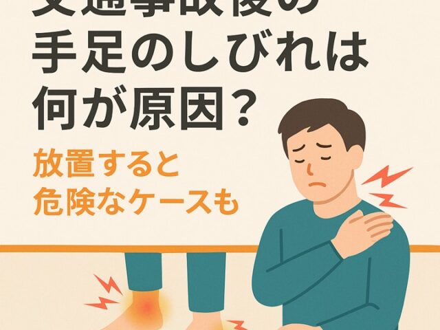 交通事故後の手足のしびれは何が原因？｜放置すると危険なケースも/江東区北砂