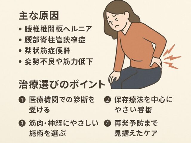 坐骨神経痛を悪化させないための正しい治療選び/江東区北砂