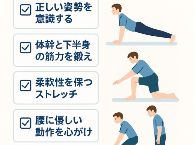 腰痛の発症リスクを減らす方法｜今日からできる予防習慣/江東区北砂