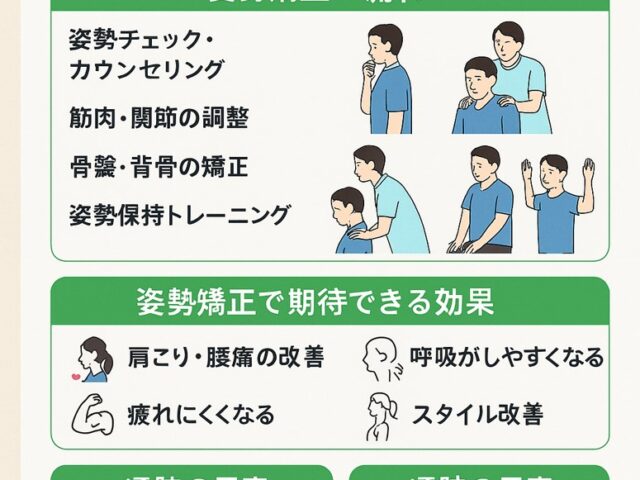 整骨院で行う姿勢矯正とは？効果と通院の目安/江東区北砂