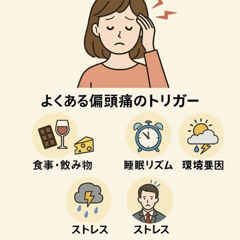 偏頭痛のトリガー・生活習慣/江東区北砂