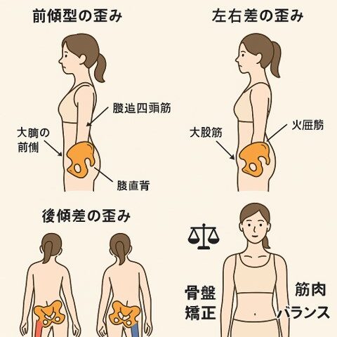骨盤矯正と筋肉バランスの重要性｜姿勢改善と痛み予防のカギ/江東区北砂