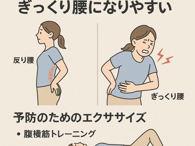 反り腰タイプの人がぎっくり腰になりやすい理由と予防法/江東区北砂