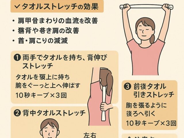 🧘‍♀️ タオルを使った肩こり解消ストレッチ/江東区北砂