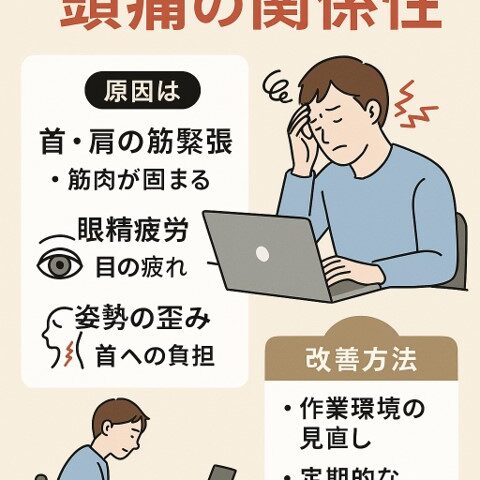 パソコン作業と頭痛の関係性｜原因と改善法を徹底解説