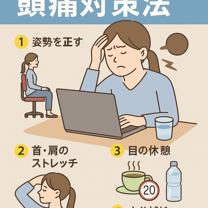 デスクワーク中にできる頭痛対策法/江東区北砂 | らいおんハート整骨院