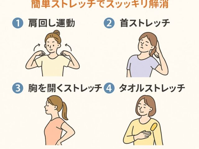 自宅でできる肩こりセルフケア7選｜簡単ストレッチでスッキリ解消