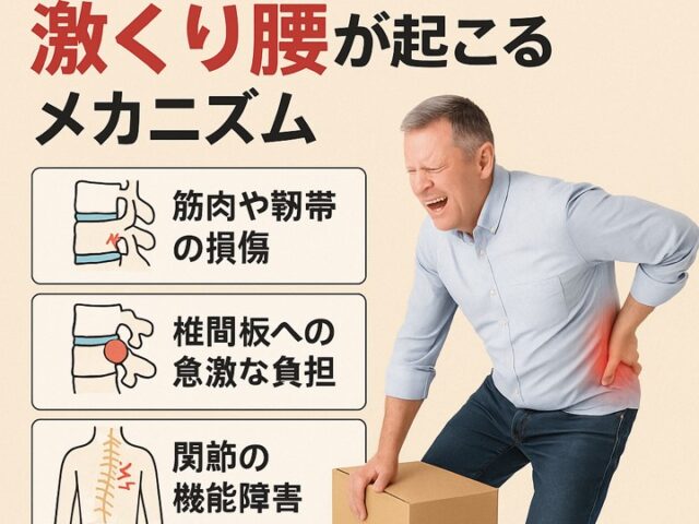 重い物を持った瞬間に激痛！ぎっくり腰が起こるメカニズム/江東区北砂