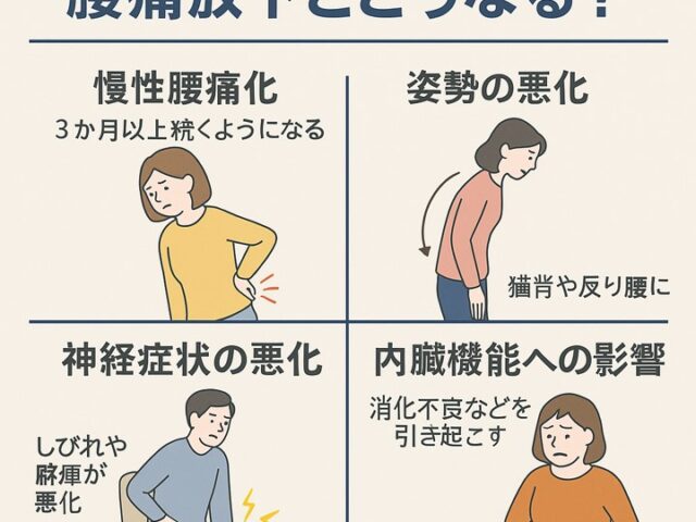 腰痛を放置するとどうなる？知らないと怖い体の変化