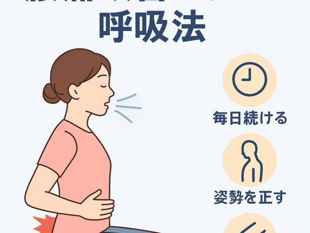 腰痛改善のための呼吸法/江東区北砂