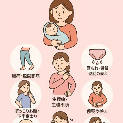 産後の骨盤の歪みを放置すると起こる体の不調とは/江東区北砂