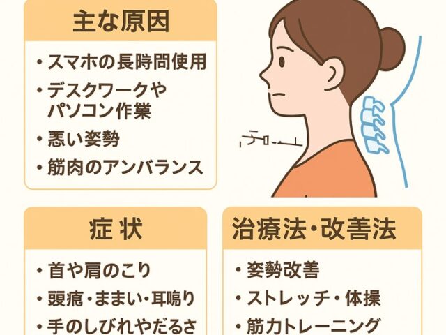 ストレートネックとは？原因・症状・治療をわかりやすく解説/江東区北砂