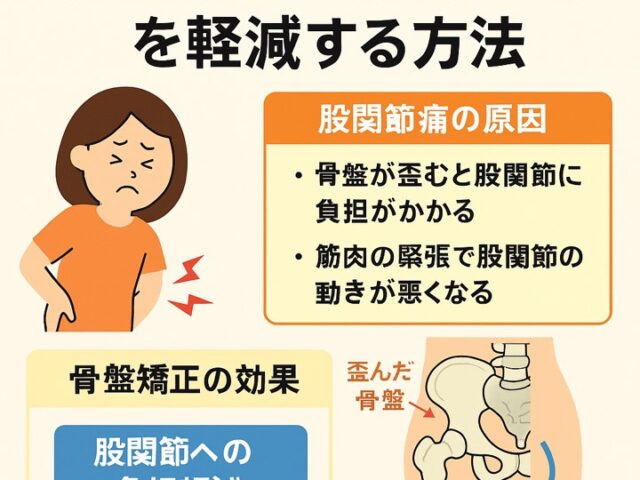 骨盤矯正で股関節痛を軽減する方法/江東区北砂
