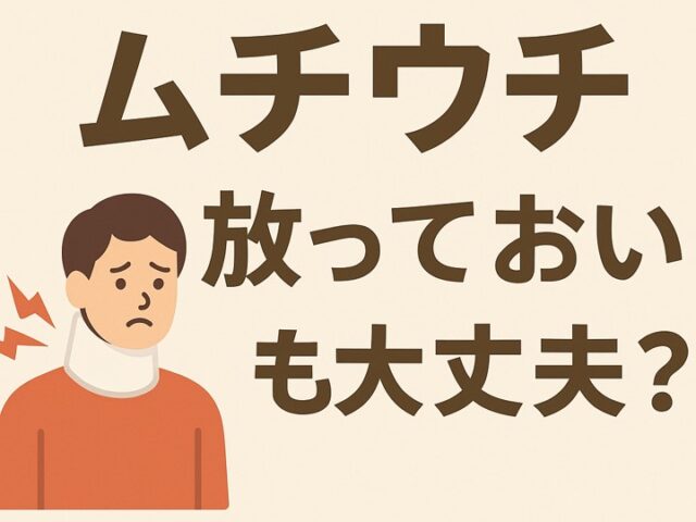 ムチウチは放っておいても大丈夫？/江東区北砂