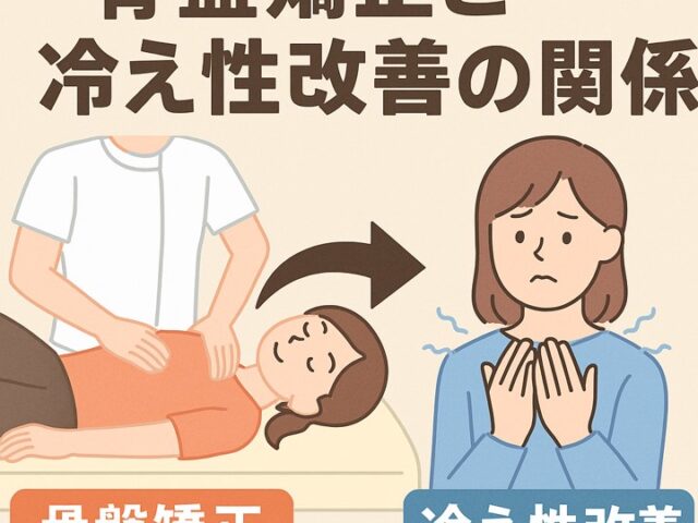 骨盤矯正と冷え性改善の関係/江東区北砂