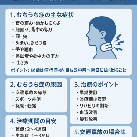 ムチウチ症とは？症状・原因・治療のポイントを徹底解説/江東区北砂