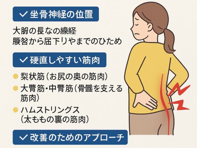 坐骨神経痛の原因に多い筋肉の硬直とは/江東区北砂