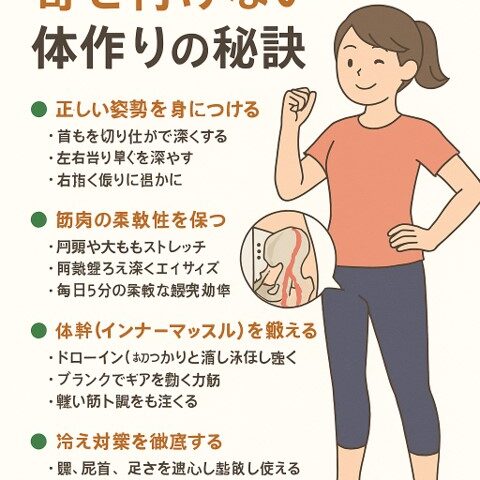 坐骨神経痛を寄せ付けない体作りの秘訣｜日常生活でできる予防習慣