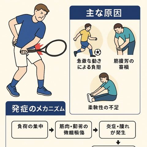 スポーツ中に起こるぎっくり腰のメカニズム/江東区北砂