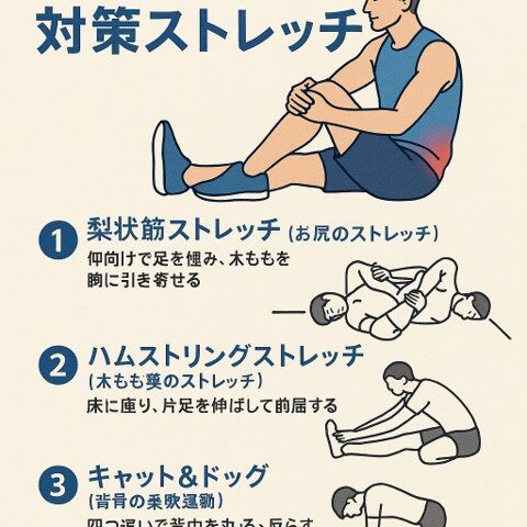 スポーツ選手も実践する坐骨神経痛対策ストレッチ/江東区北砂