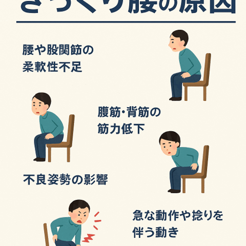 立ち上がり動作で起こるぎっくり腰の原因｜江東区北砂のらいおんハート整骨院ひまわり