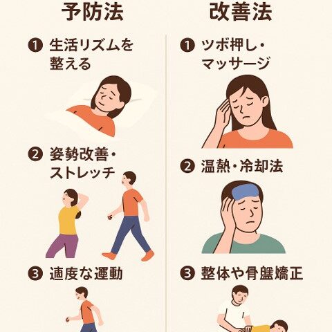偏頭痛の予防・改善法/江東区北砂