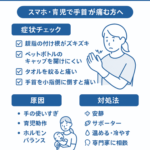 親指の付け根が痛い…それはドケルバン病かも