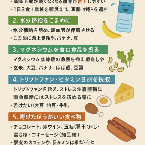 偏頭痛予防のための食事法/江東区北砂