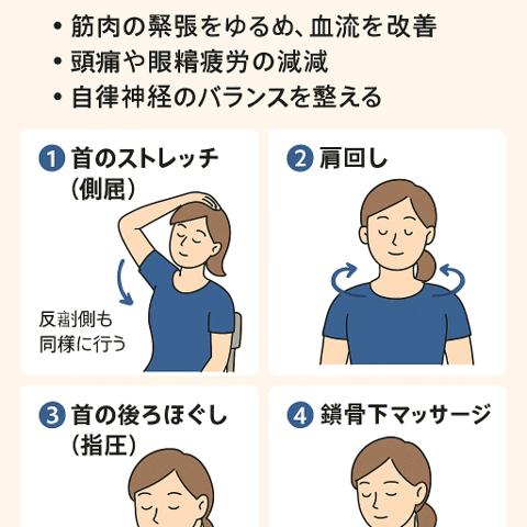 首肩ほぐしで血流を改善する方法/江東区北砂