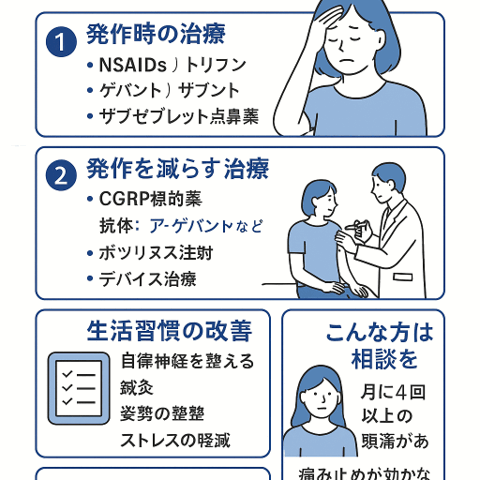 🧠【2025年版】偏頭痛の最新治療法まとめ｜薬・注射・新しい選択肢まで徹底解説
