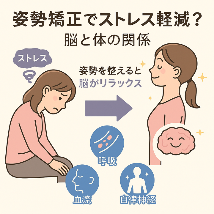 💆‍♀️ 姿勢矯正でストレス軽減？脳と体の関係