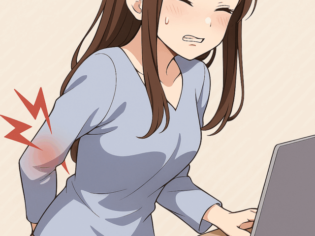 長時間のデスクワークが原因の腰痛　江東区大島