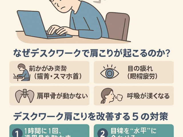 💻 デスクワーク肩こりの徹底対策/江東区北砂