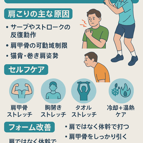 🎾 テニスプレイヤーの肩こり改善/江東区北砂