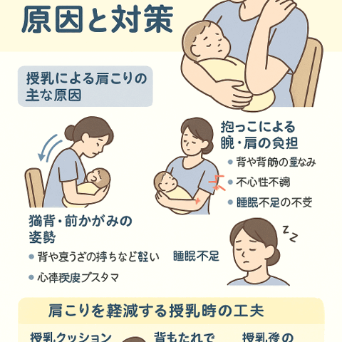 🤱 授乳による肩こりの原因と対策/江東区北砂