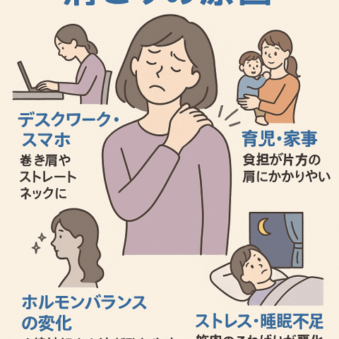 💆‍♀️ 30代女性に多い肩こりの原因/江東区北砂