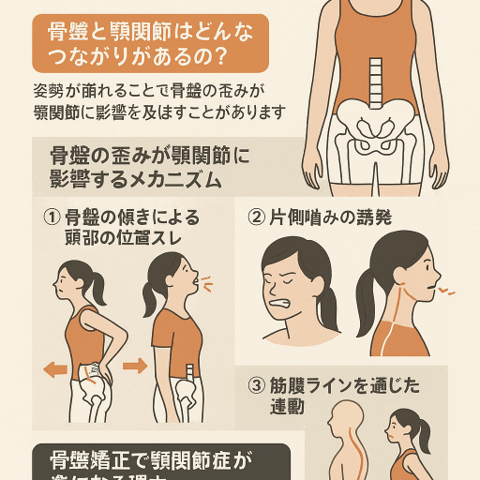 😬 骨盤の歪みと顎関節症の関係/江東区北砂