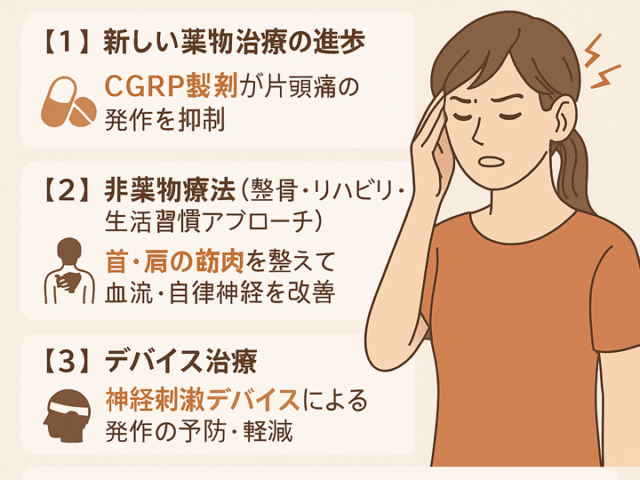 💫偏頭痛の最新治療法まとめ/江東区北砂