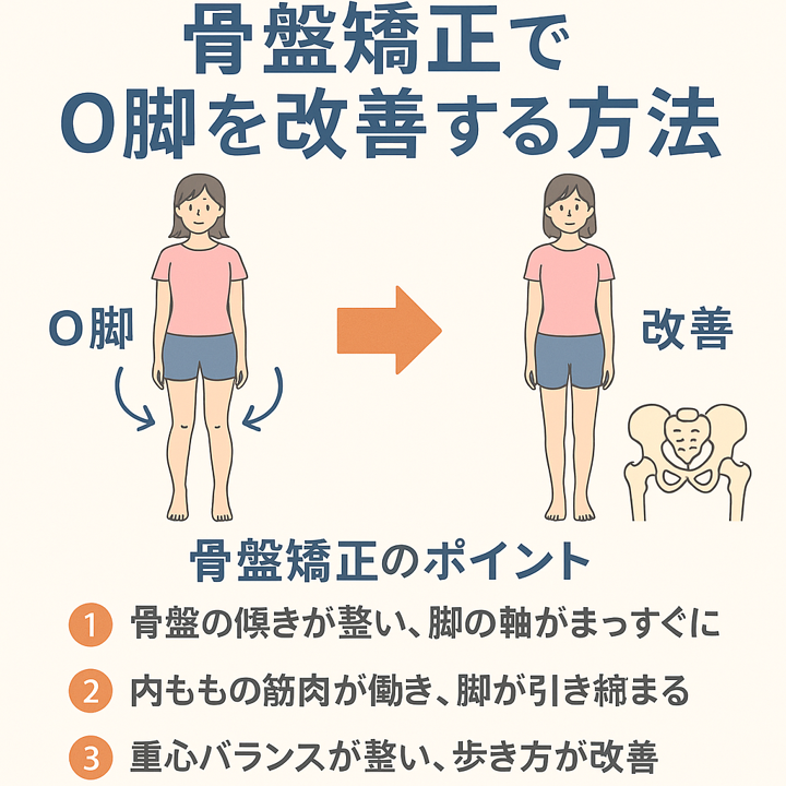 🦵 骨盤矯正でO脚を改善する方法/江東区北砂