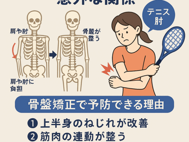 🎾 骨盤矯正とテニス肘予防の意外な関係/江東区北砂