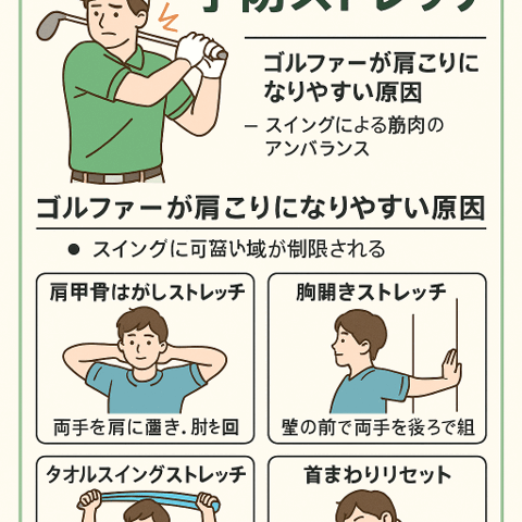 ⛳ ゴルファーの肩こり予防ストレッチ/江東区北砂