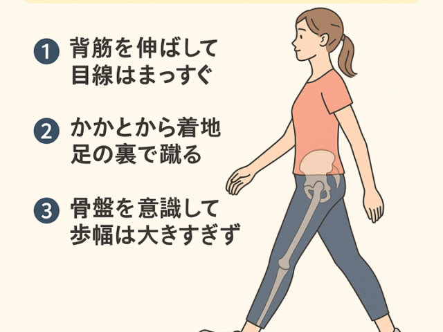 🚶骨盤矯正後におすすめの歩き方/江東区北砂