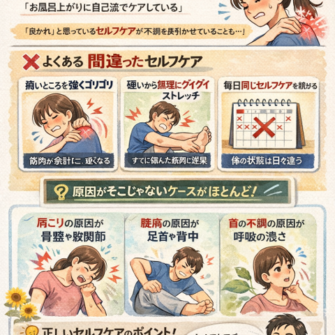 そのセルフケア、間違ってるかも/江東区北砂