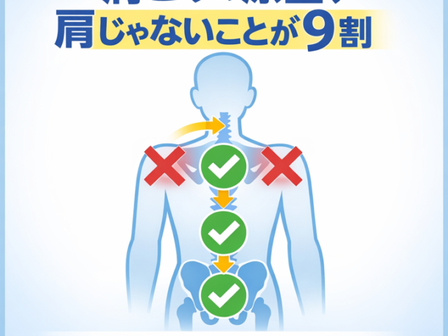肩こりの原因、肩じゃないことが9割/江東区北砂